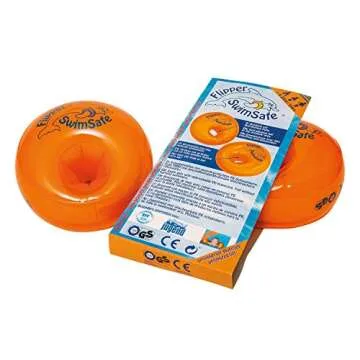 Flipper SwimSafe Water Wings, Arm Floaties for Kids. Inflatable Training Arm Bands for Pools