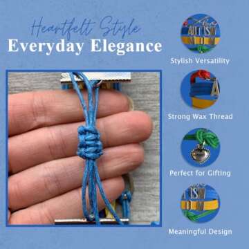 Infinity Collection Autism Mom Bracelet, Autism Awareness Jewelry for Women, Autism Puzzle Piece Bra...