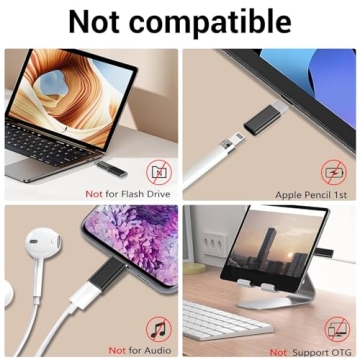 Lightning to USB C Adapter for iPhone & Samsung