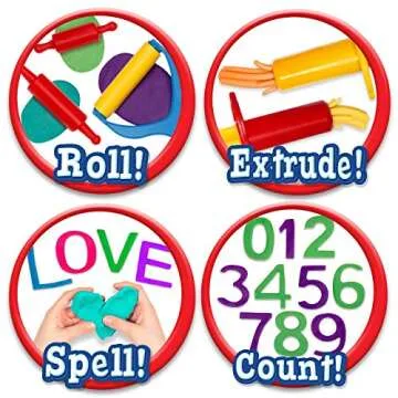 Kiddy Dough 45-Piece Tool Kit for Creative Fun