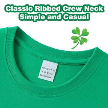 Kids St Patricks Day Shirt Lucky St Patrick's Day Outfits Size 7 Boys Charm Irish Clover Clothes with Stickers, The Leprechauns Made Me Do It