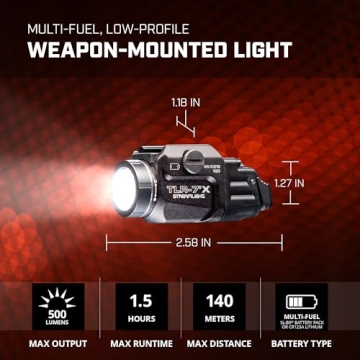 Streamlight TLR-7 X 500-Lumen Tactical Light for Firearms