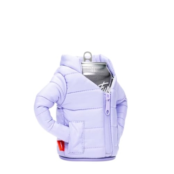 Puffin Beverage Jacket - Insulated Drink Cooler Lavender
