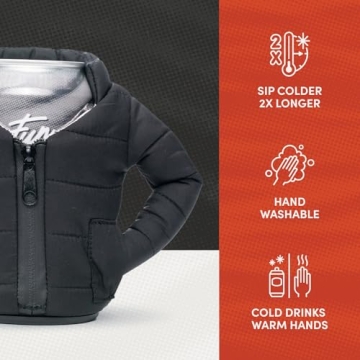 Puffin Beverage Jacket - Insulated Drink Cooler Lavender