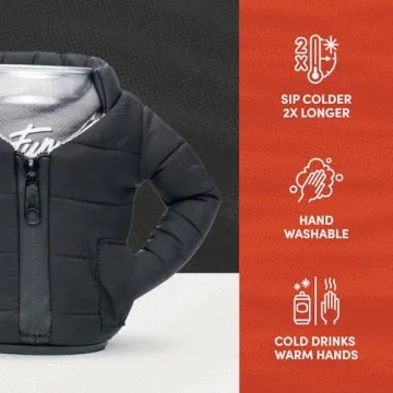 Puffin Beverage Jacket - Insulated Drink Cooler Lavender