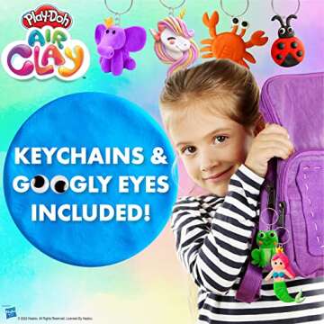 Play-Doh Air Clay Super Creation Studio - 24pcs Vibrant Colors Air Dry Clay for Kids - Modeling Clay for Kids with Accessories and Tools