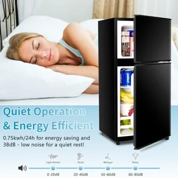 Fox Shack Compact 3.2 Cu Ft Fridge with Freezer