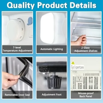 Fox Shack Compact 3.2 Cu Ft Fridge with Freezer