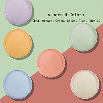 Eco-Friendly Reusable Plates - OAMCEG 6 Pack