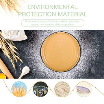 Eco-Friendly Reusable Plates - OAMCEG 6 Pack