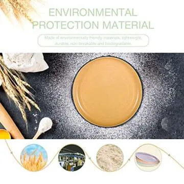 Eco-Friendly Reusable Plates - OAMCEG 6 Pack