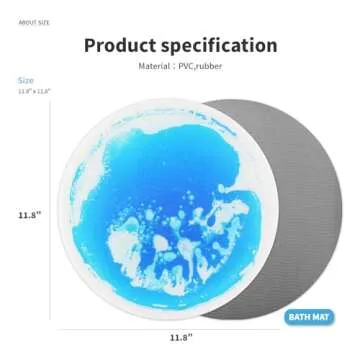 Art3d 9PCS Colorful Liquid Sensory Floor Tiles for Kids