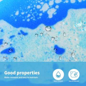 Art3d 9PCS Colorful Liquid Sensory Floor Tiles for Kids