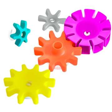 Suction Bath Toys for Toddler - Spinning Gear Bath Toys for Kids Ages 4-8 | Newborn Bath Toys Bathtu...