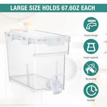 Hushee 67.6oz Laundry Detergent Dispenser Set
