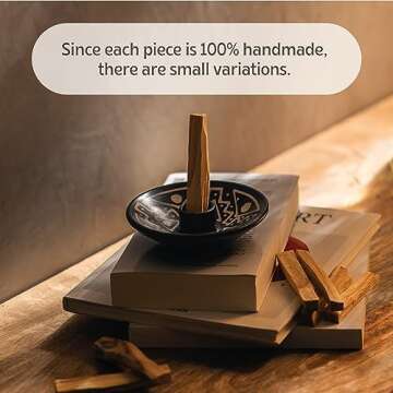 Luna Sundara Ceramic Palo Santo Holder with Sticks