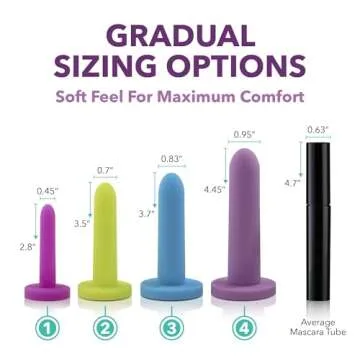 Intimate Rose Silicone Dilators - Comfort & Quality  Sizes 1-4