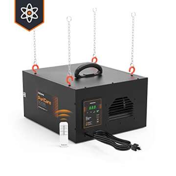 PURISYSTEMS Air Filtration System 3-Speed Remote, Built-in Ionizer, PuriCare 500IG Hanging Air Filte...