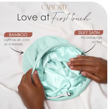 CAPLORD Silk Bonnet for Hair Protection and Style