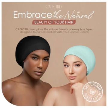 CAPLORD Silk Bonnet for Hair Protection and Style