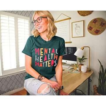 LOTUCY Mental Health Matters Women's Graphic Tee