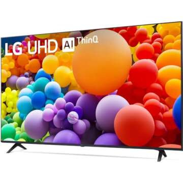 LG 65UT7570PUB 65-Inch UT75 Series LED Smart TV 4K (2024) Bundle with Deco Gear 2X 4K HDMI 2.0 Cable w/Copper Conductors & CPS Exclusive 26 Month Protection Pack (BEACH-CPS-261000)