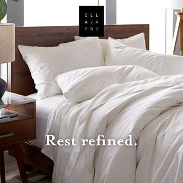 Ella Jayne - MicronOne Premium Shell Breathe Clean Pillows, Down Alternative Fill, Medium Density For Side, Stomach & Back Sleepers, Standard - 2 Pack