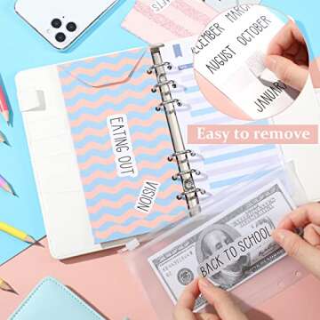 128 Premium Budget Planner Stickers for Organizing Finances