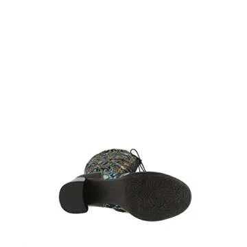 L’Artiste by Spring Step Women's Rarity Fashion Boot, Black Multi, 5