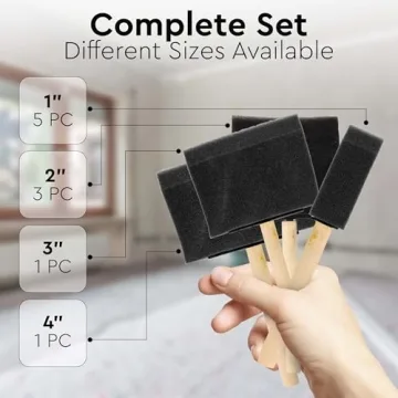 Vanitek 10 Piece Disposable Brush Set for Painting & Crafts