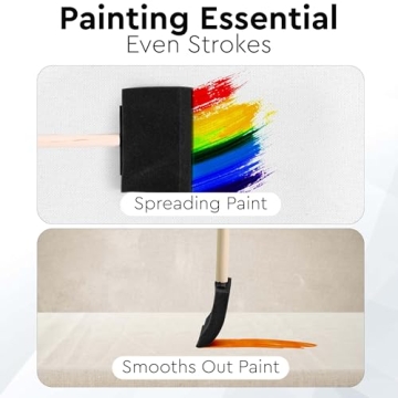 Vanitek 10 Piece Disposable Brush Set for Painting & Crafts