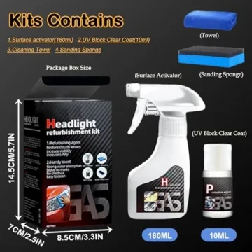 TIEDXIOY Headlight Restoration Kit for All Vehicle Types