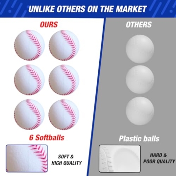 HYES 3-in-1 Baseball Set for Kids 3-5 - Adjustable Heights