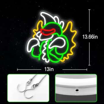 Gigan Monster Neon Sign - Dimmable LED Wall Light
