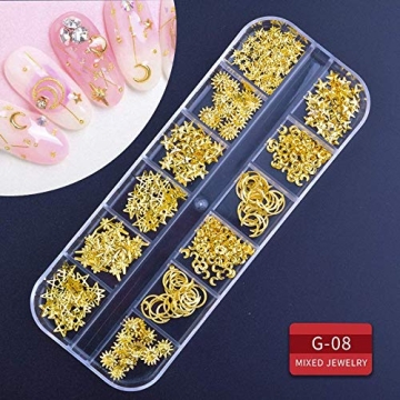 Artdone 9-Box Nail Rhinestone Set for Creative Nail Art