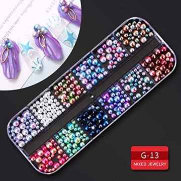 Artdone 9-Box Nail Rhinestone Set for Creative Nail Art