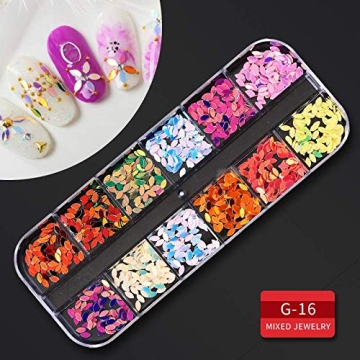 Artdone 9-Box Nail Rhinestone Set for Creative Nail Art