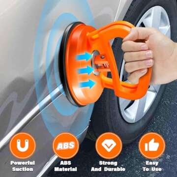 Dent Puller,Dent Removal Kit,3 Pack Car Dent Puller Kit Handle Lifter,Powerful Car Dent Remover,Dent Popper,Dent Fixer,Suction Cup Dent Puller and Paintless Dent Repair Kit for Car 3pcs