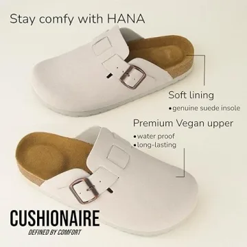 Hana Women's Clogs | Comfortable Vegan Slip-On Shoes | Ivory 8