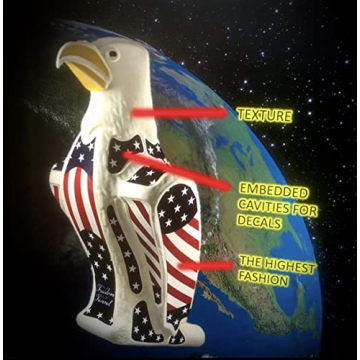 American Patriotic Eagle Funnel - Made in USA - Red, White, Blue Tool - Patriotic USA Themed Accessories - Beer Funnel