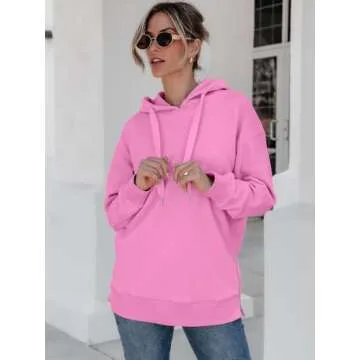 ANRABESS Women Oversized Hoodies Lightweight Tunic Pullover