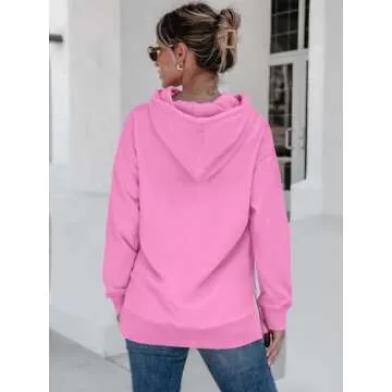 ANRABESS Women Oversized Hoodies Lightweight Tunic Pullover