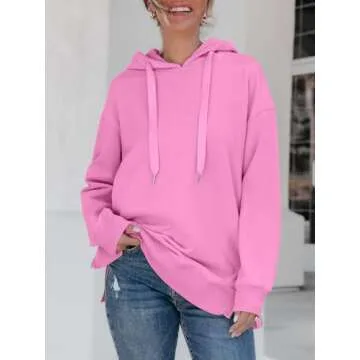 ANRABESS Women Oversized Hoodies Lightweight Tunic Pullover