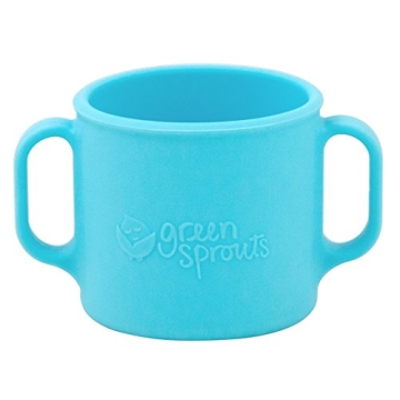 green sprouts Learning Cup | Silicone helps avoid harmful chemicals | Helps toddler develop independ...