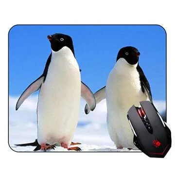 Cute Penguins Curve Mouse Pad - Non-Slip Gaming Pad