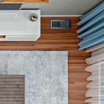 Sierra Grates 4"x10" Floor Register - Durable Steel & Modern Design