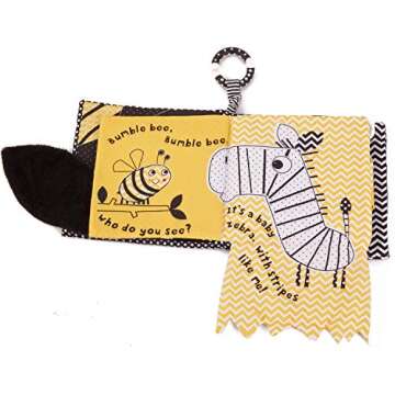 MALOMME Quiet Book, Soft Books for Babies First Book Crinkle Cloth Baby Books for Infants Babies Kids Toddler Fabric Baby's First Soft Activity Books Early Educational Baby Toys Baby Gift