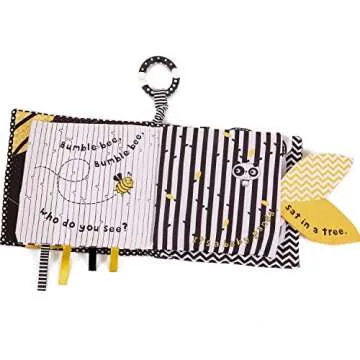 MALOMME Quiet Book, Soft Books for Babies First Book Crinkle Cloth Baby Books for Infants Babies Kids Toddler Fabric Baby's First Soft Activity Books Early Educational Baby Toys Baby Gift