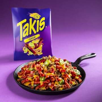 Takis Fuego 40 pc / 1 oz Multipack, Hot Chili Pepper & Lime Flavored Extreme Spicy Rolled Tortilla Chips