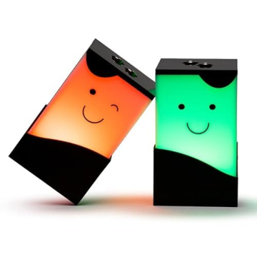 Telepathy® Toddlers - Cute Friendship Lamps, Long Distance Lamps, Thinking of You Lights (Set of 2)